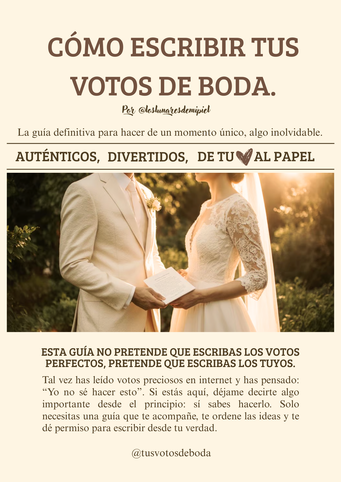 GUÍA «CÓMO ESCRIBIR TUS VOTOS DE BODA»